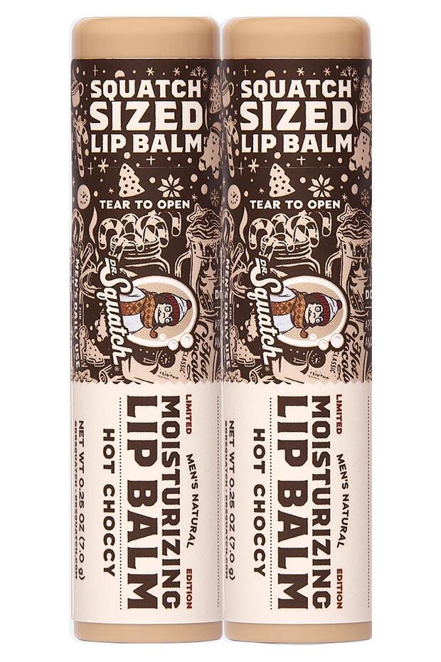 Dr.Squatch Men's Hot Choccy Moisturizing Lip Balm 2X7Gr