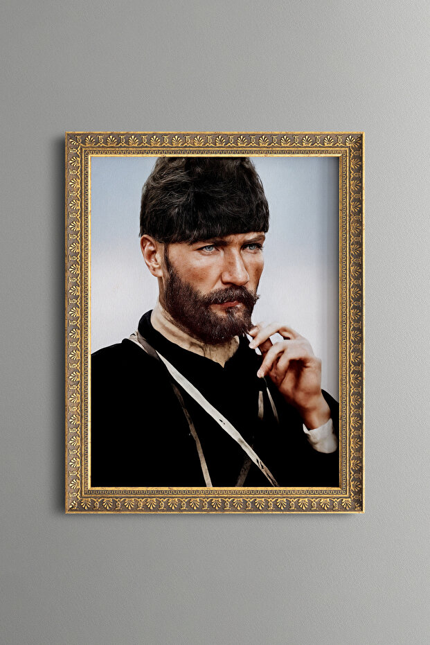 Ataturk - Vintage Patterned Painting - Fine Model