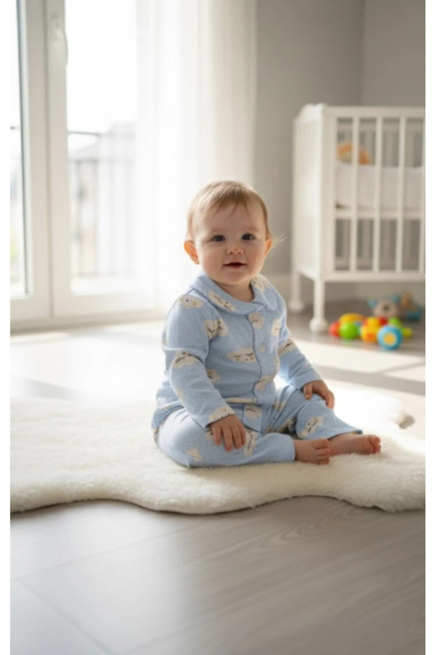 Gift Baby Kids Cotton Embroidered Top and Bottom Set