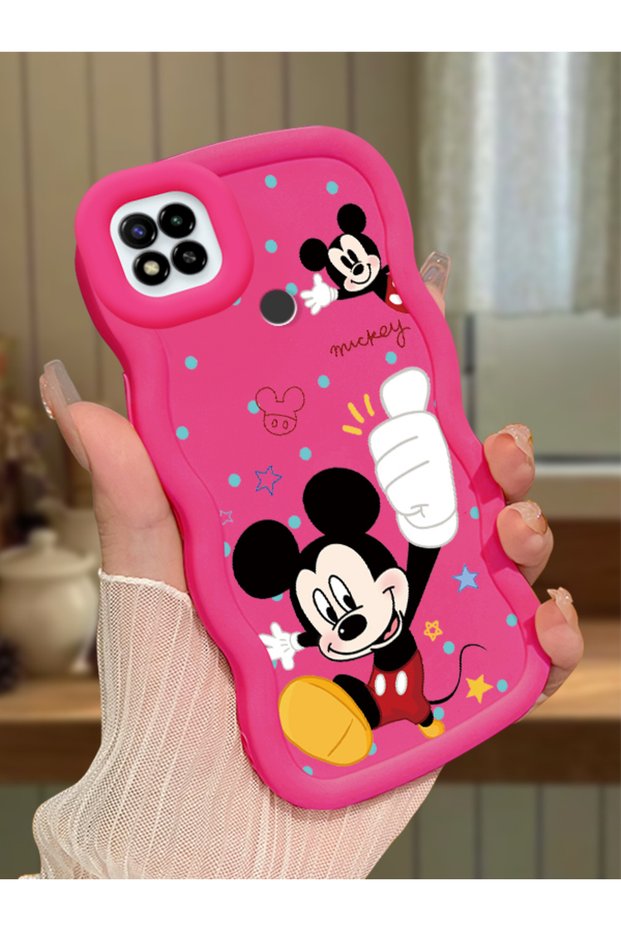 Redmi 9C Compatible Case Camera Protector Red Silicone Couple Phone Case Cute Pattern