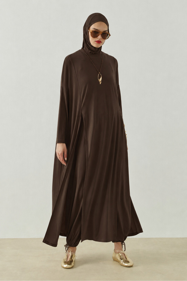 Eterna Slit Tunic Brown