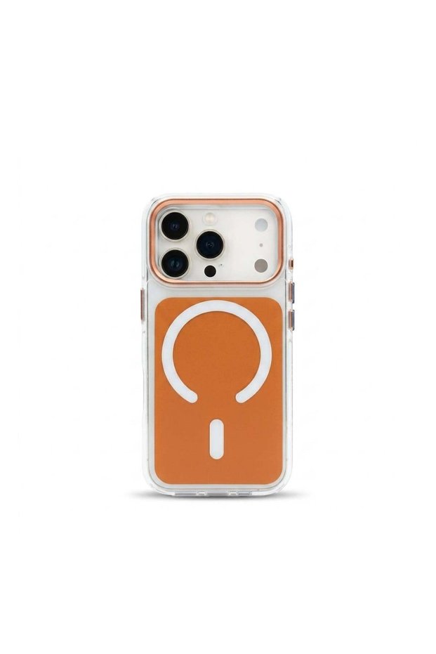iPhone 17 Pro Max Compatible Magsafe Compatible Premium Silicone Phone Case with Transparent Edges