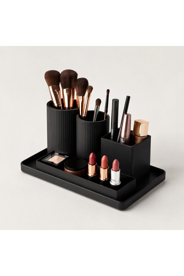 3D Printing Makeup Mini Makeup Brush Holder Organizer - Desktop Makeup Organizer
