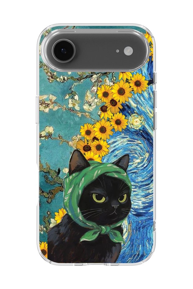 iPhone 17 Air Compatible Printed Transparent Phone Case |   Collection: Kawaii Cat