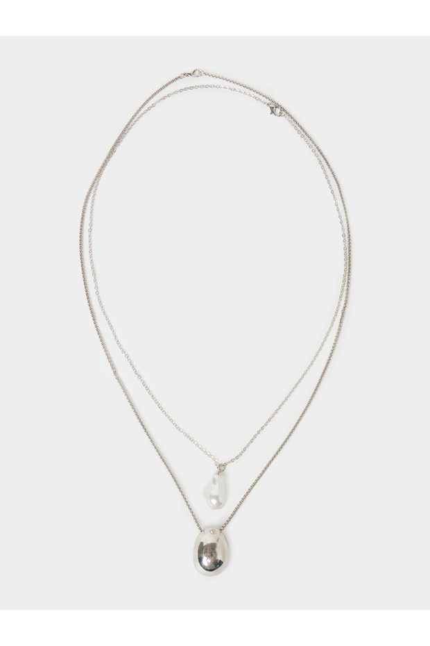 Set of 2 - Pendant Detail Necklace