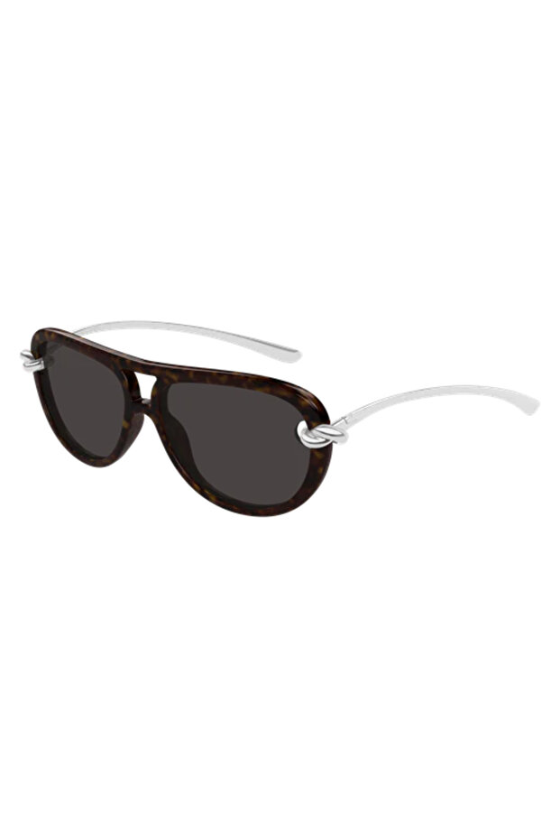 Bv1418S 002 Knot Aviator Havana Gray Women's Sunglasses