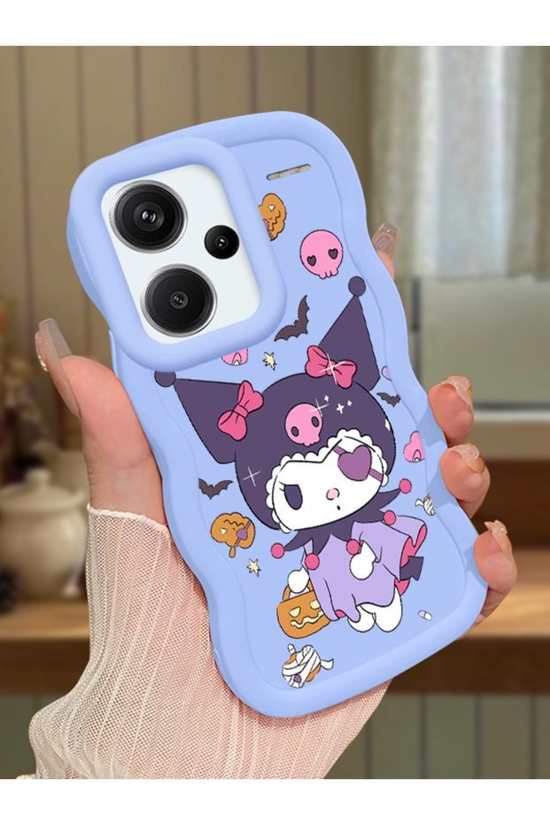 Redmi Note 13 Pro Plus 5g Compatible Case Camera Protector Blue Silicone Couple Phone Case Cartoon Pattern
