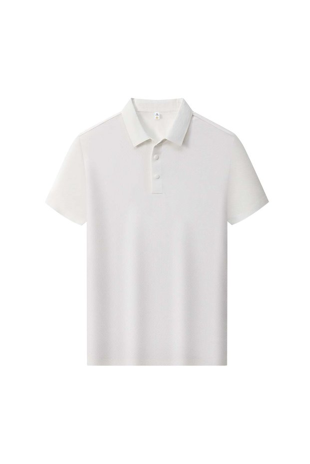 Arw98302 Seri̇ntutan--High Quality Snap Fastener Men's Polyamide Polo Collar Tshirt