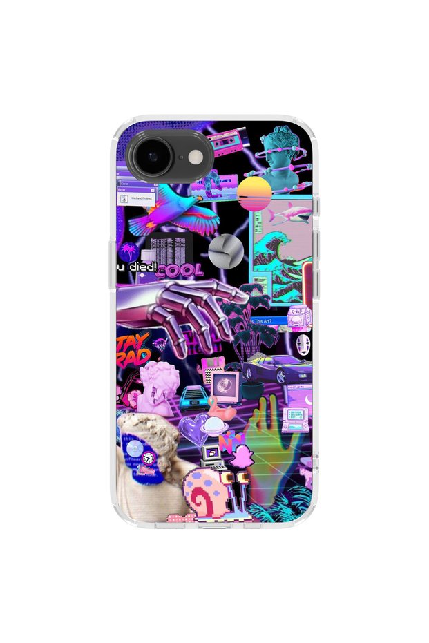 iPhone 17E Compatible Printed Transparent Phone Case | Collection: Neondream District