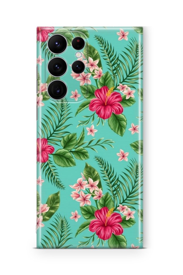 Samsung Galaxy S23 Ultra Compatible Printed Transparent Phone Case | Collection: Floraluxe Botanica