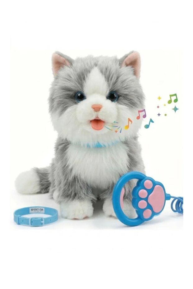 Realistic RC Walking Cat with Sound & Music – Interactive Plush Toy