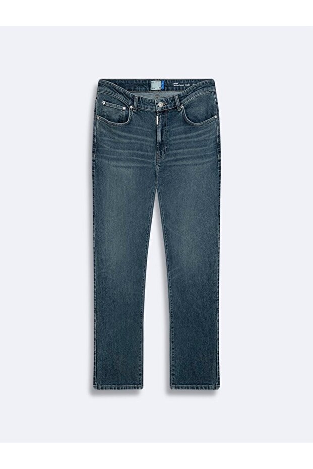 Mateo Dar Paça Mid-Waist Mid Indigo Jean Pants