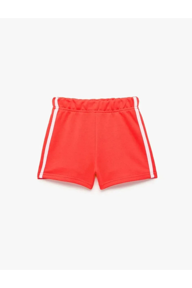 Elastic Waist Cotton Blended Basic Shorts