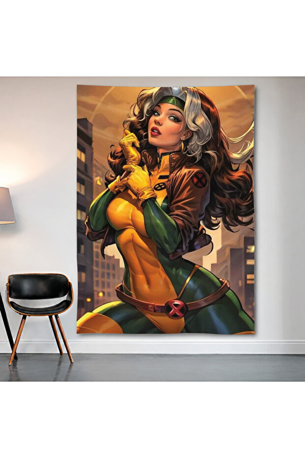 Rogue – X-Men Wall Cloth Wall Tapestry First Quality Satin Fabric Poster