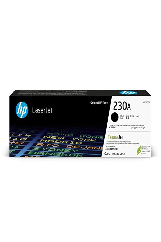 Original 230A Black LaserJet Toner Cartridge W2300A