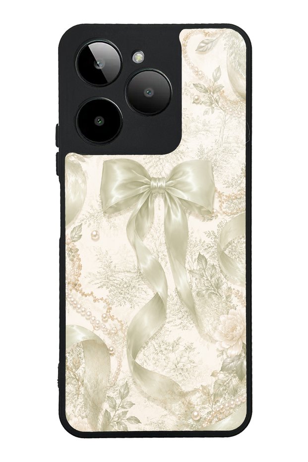 Gm Era 30 Ivory Pearl Bow Design Glossy Phone Case