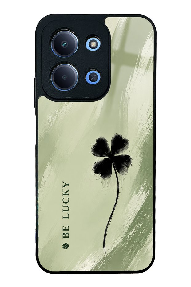 Xiaomi Redmi 15C Glossy Phone Case with Sage Lucky Clover Design