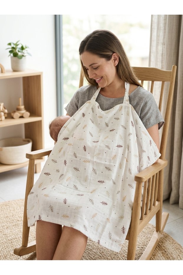 100% Cotton Muslin Nursing Cover 75X75 cm Multi-Purpose Baby Cover Nursing Cover
