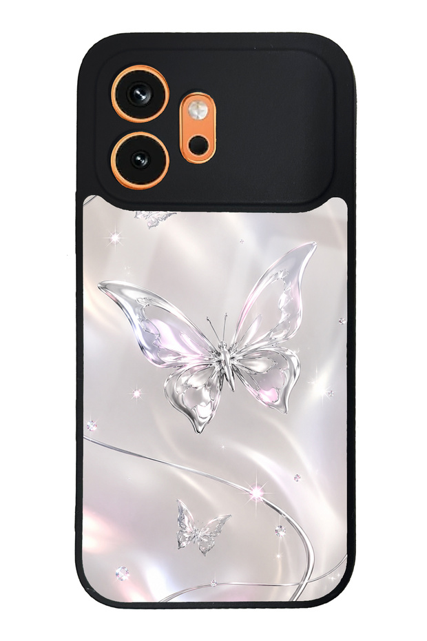Honor 600 Crystal Whisper Butterfly Design Glossy Phone Case