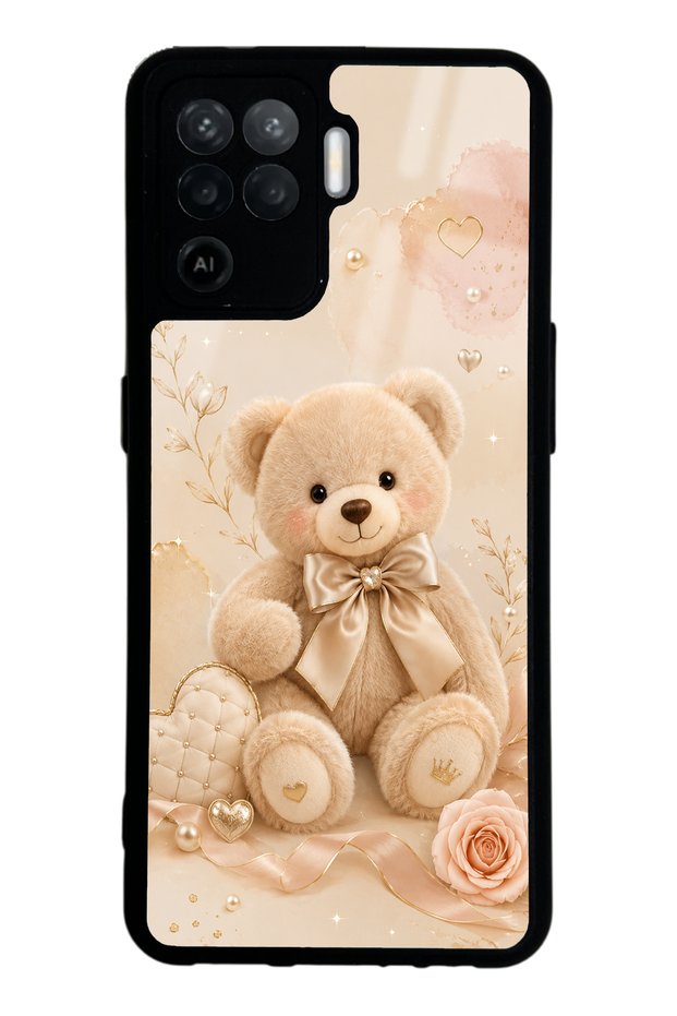 Oppo Reno 5 Lite Pearl Teddy Design Glossy Phone Case