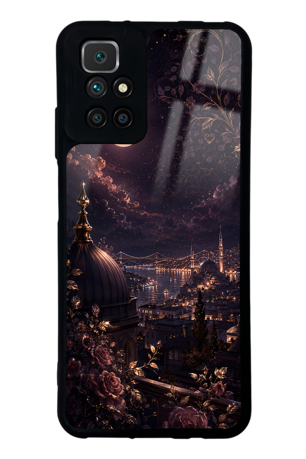 Xiaomi Redmi 10 Rosewood Bosphorus Night Design Glossy Phone Case