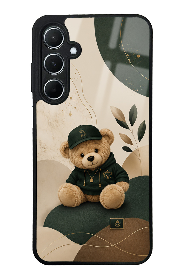 Samsung A55 Forest Teddy Design Glossy Phone Case