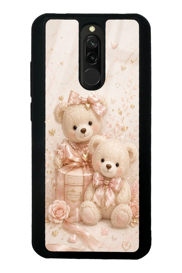 Xiaomi Redmi 8 Sweetheart Teddy Design Glossy Phone Case
