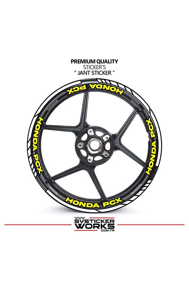 Honda pcx wheel rim strip and inner rim 16 letter sticker decal model pcx compatible accessory sticker