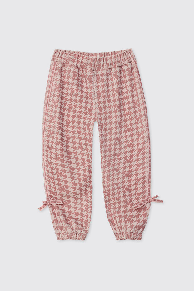 Baby Girl Pink Sweatpants with Elastic Waist