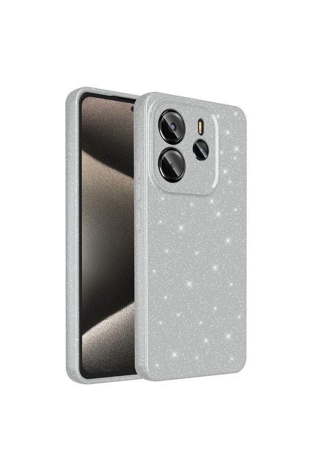 Xiaomi Redmi Note 14 5g Case Camera Protected Glittery Silicone Superior Protection Tgco