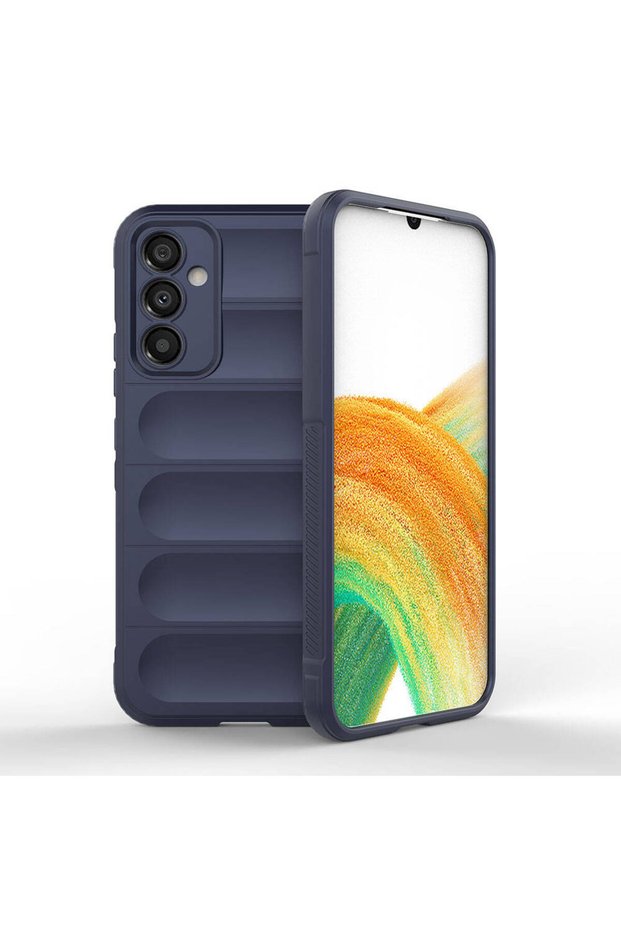 Galaxy A34 Case with Camera Protection Flexible Silicone Finger Strip Brsa