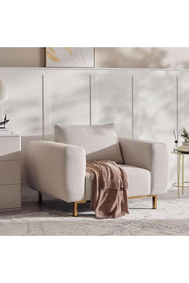 PIET SINGLE SEATER SOFA - LIGHT GREY