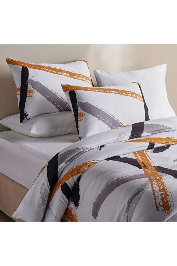 Deborah 3-piece Full Comforter Set 160x220cm - Grey