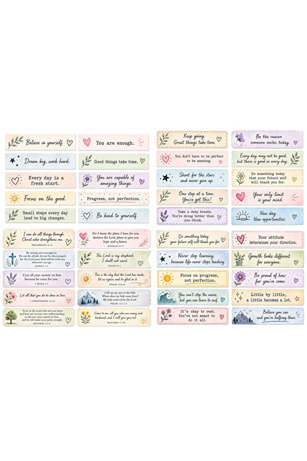 مجموعة ملصقات ذات طابع كتابي (21×31 سم، مجموعة واحدة)