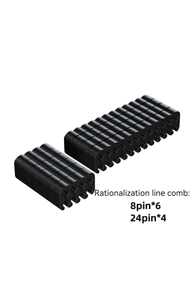 8Px6 add 24px4-Black LDPCSJ Cable Comb Computer Power Supply Module Cable Comb Motherboard 24PIN Cab