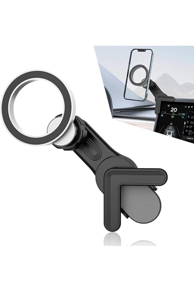 Car Phone Holder, Car Phone Mount for Dashboard, Magnetic Car Mount, Non-Destructive Installation,