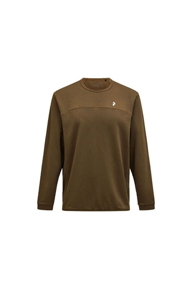 W Trail Polartec Crew Women's Casual Sweatshirt G79810060T Brown