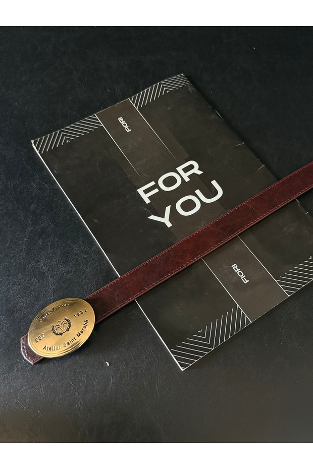 Imported Oval Gold Buckle Thin Belt, Trouser Belt, Shirt Belt, Jacket Belt