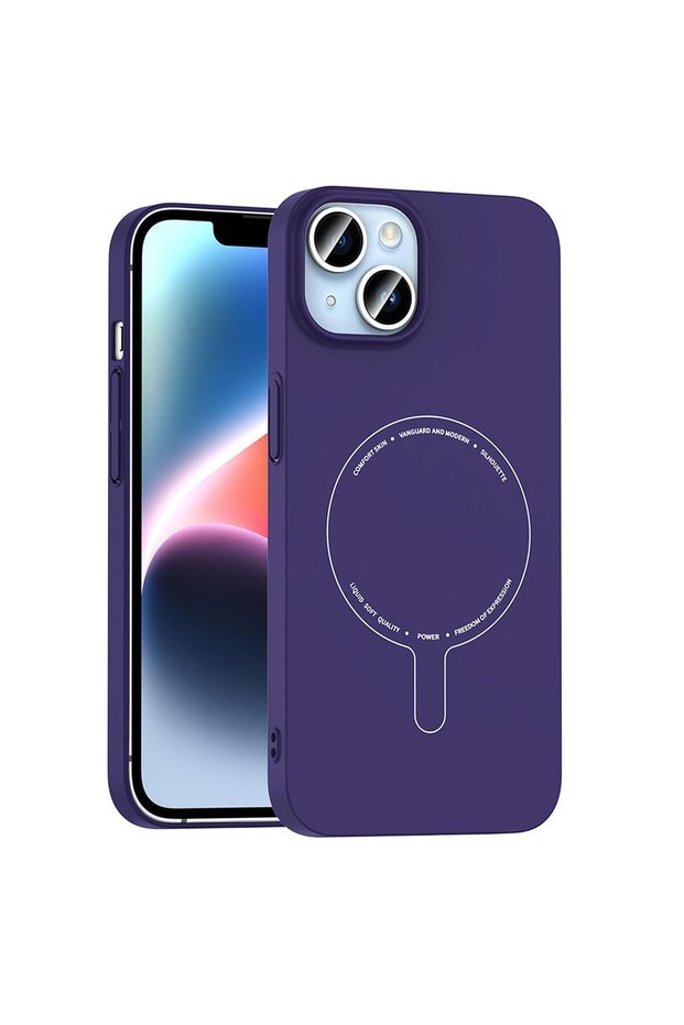 Apple iPhone 13 Compatible Case Airfit Magsafe Deep Purple