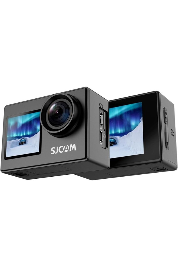 SJ4000 Dual Screen 4K 30FPS/16MP WiFi Action Camera | 170° Ultra Wide Angle | 2.0''LTPS LCD+1.3'' Dual Screen | 30M Waterproof with Waterproof Case | Black
