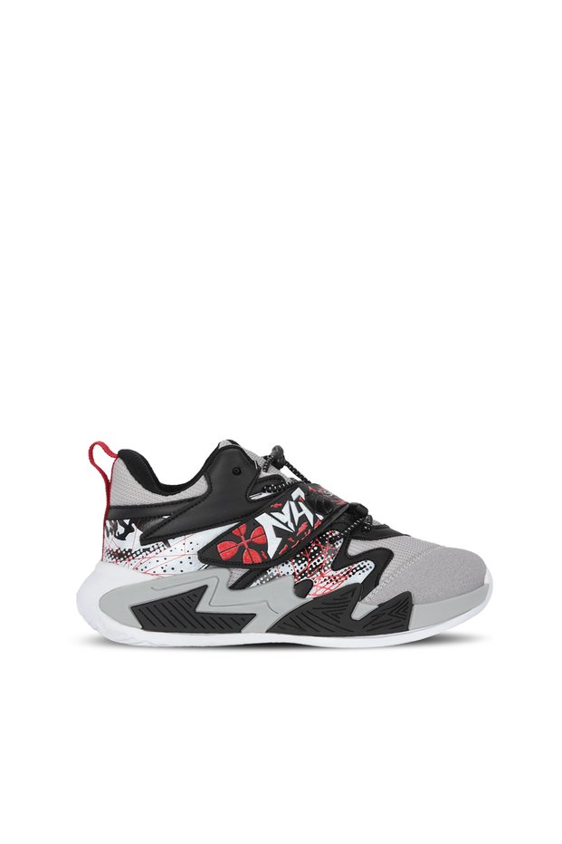 Kothill F Unisex Kids Velcro Gray / Red Casual Sneakers