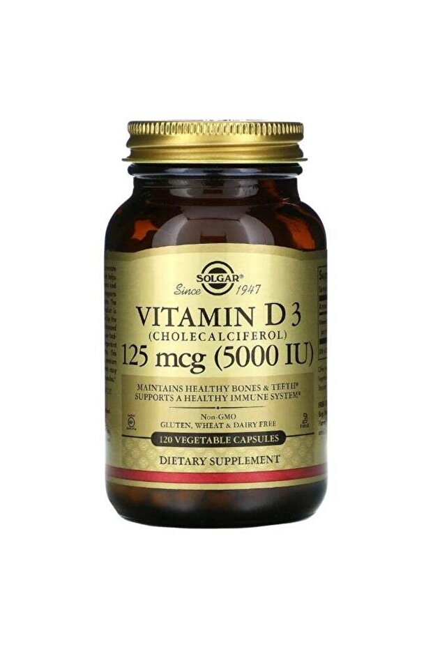 Vitamin D3 Cholecalciferol 5000 IU Capsules, 120 Count