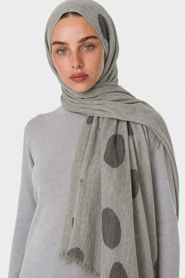 شال من الفيسكون بنمط المطر - 5