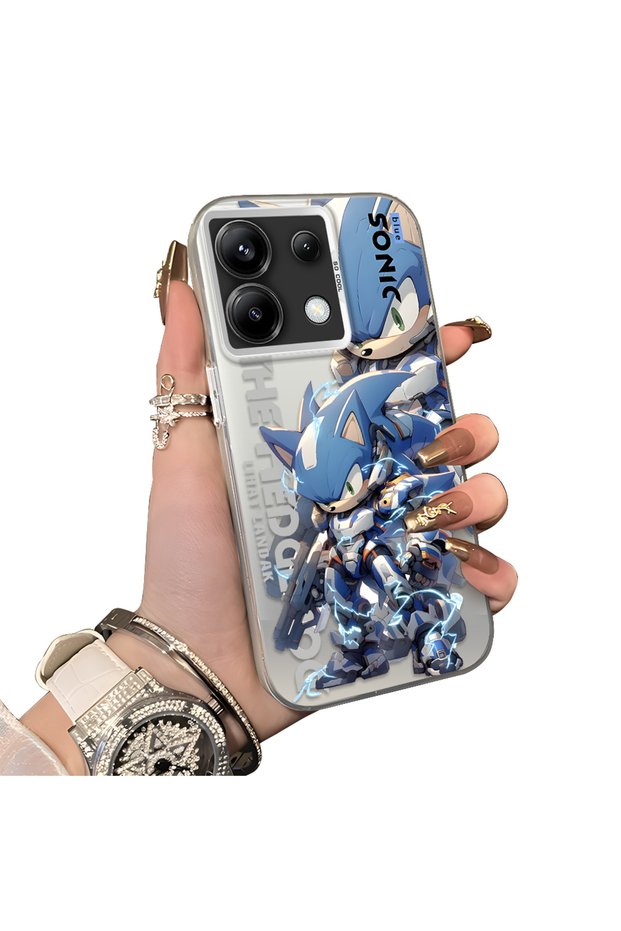 Xiaomi Poco X6 Compatible Hard Acrylic Back Silicone Edge Lens Protection Case