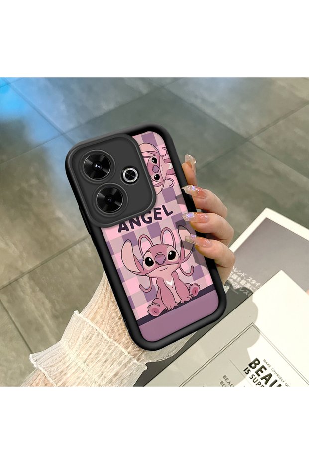 Poco M6 4g Compatible Black Silicone Case Shockproof with Camera Protection