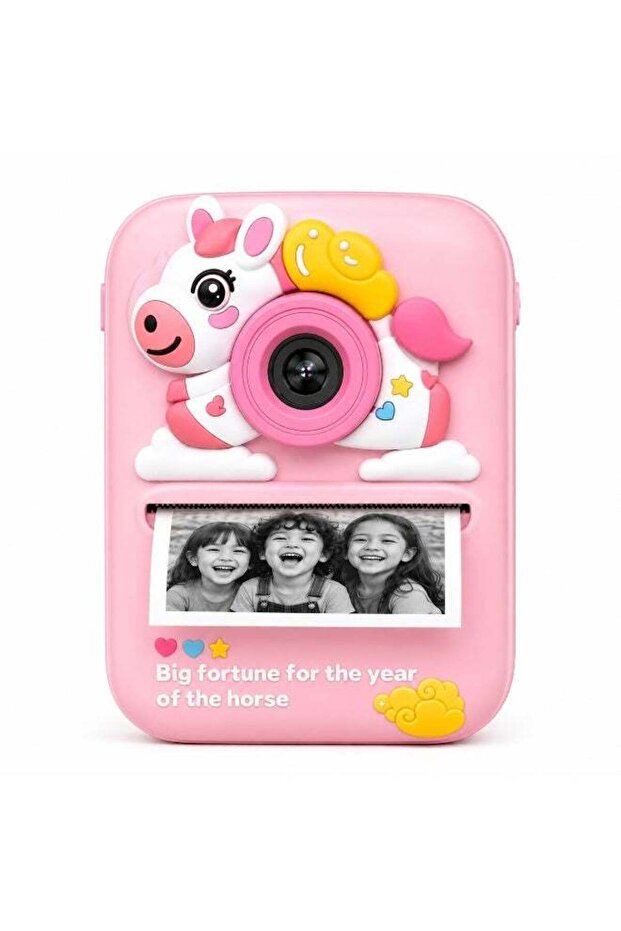 Children’s Instant Camera with Built-In Printer for Instant Photo Sharing and Creativity
