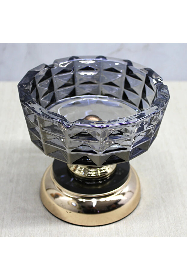 Glass Ashtray with Metal Legs Alk4875