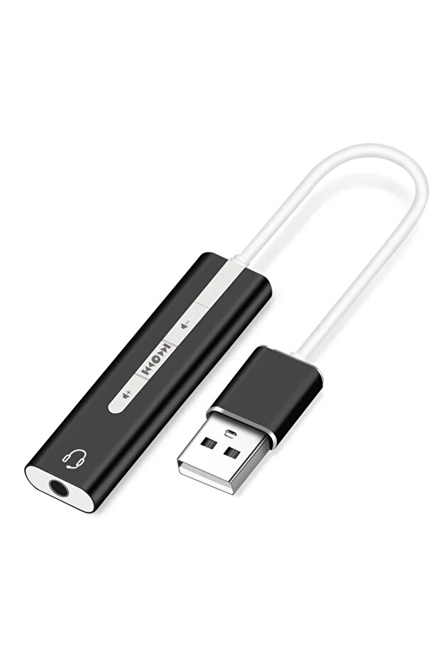 بطاقة صوت USB سوداء من نوع C للكمبيوتر، سماعة رأس USB ثنائية الوظيفة مع مقبس 3.5 ملم، مناسبة للاستخدام الخارجي