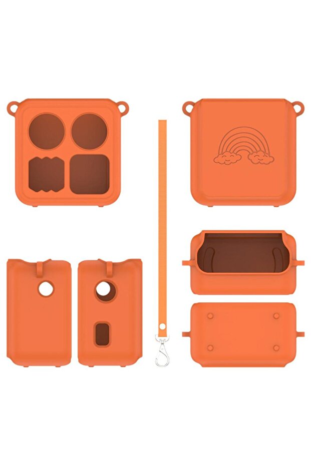 C Small Audio Player For Yoto Mini, 360° Shockproof Cover with Lanyard, Lightweight Protector with .