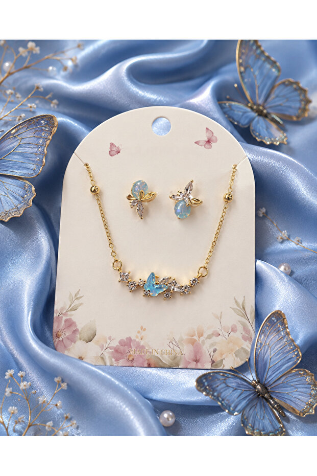 Ocean Butterfly Jewelry Set